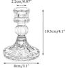 Crystal Glass Candle Holders Set Of 4 Decorative Candle Holders Clear Glass Candle Holders