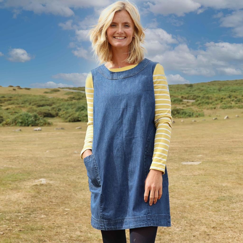 Lazy Jacks Womens/Ladies Denim Dress