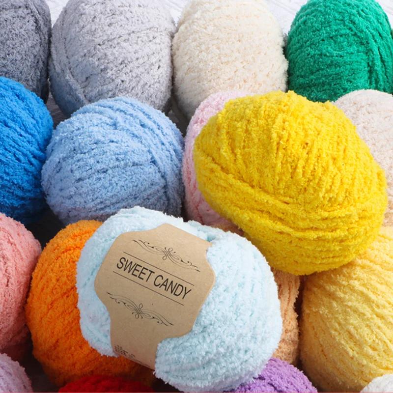 5pcs/ Set of Short Plush Yarn Xuefei Ermeng Xiaoai Wool Xiaocute Love Short Plush Yarn Wool Hand Woven Doll DIY Crochet
