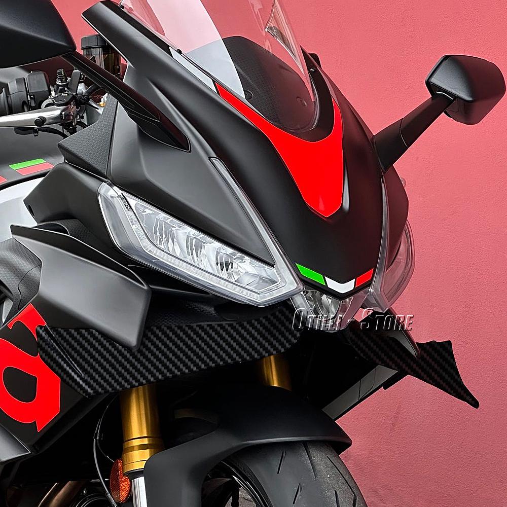 New For Aprilia RS660 RS 660 rs660 2020-2025 Motorcycle ABS Front Spoiler Wing Aerodynamic Winglet Kit Fairing Accessories