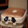 Almofada de Chão Futon de Rattan de Gelo para Cão de Olhos Grandes