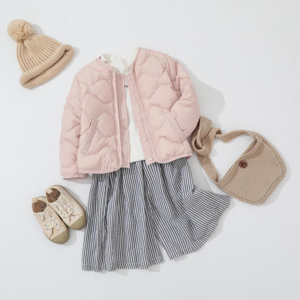 Kinder 2025 Winter Kragenlose Kurze Lockere Daunenjacke