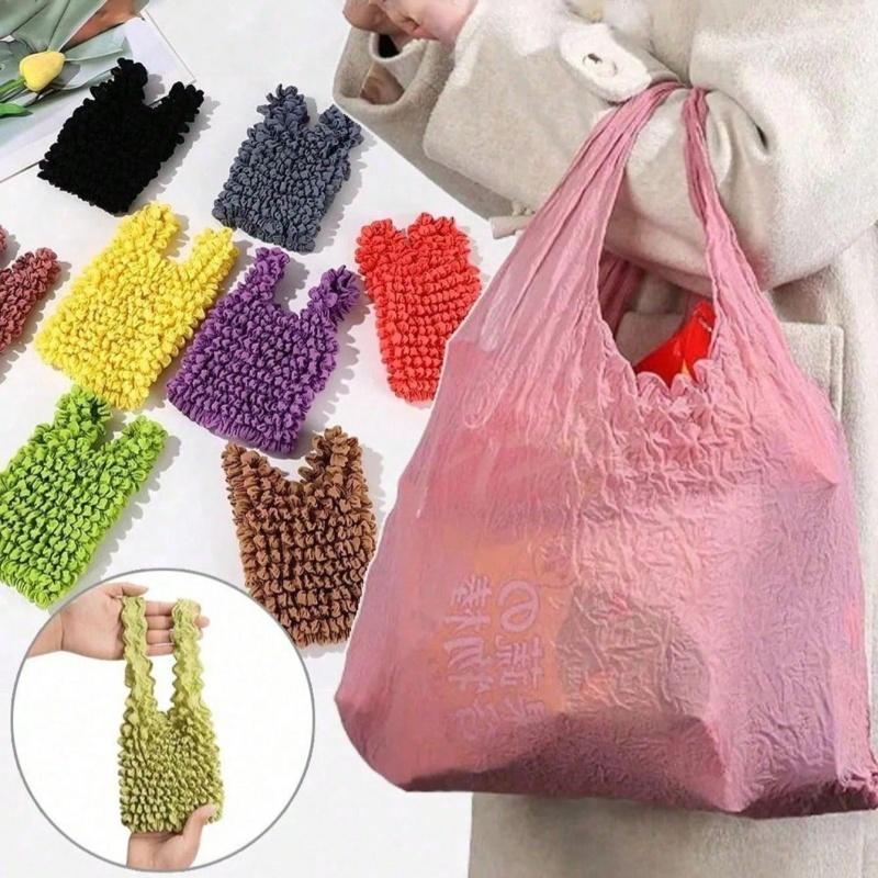 1pc Christmas Gift Bag Magic Expansion Bubble Elastic Paddy Bag Flexible Stretch Bags Reusable Foldable Shopping Handbag