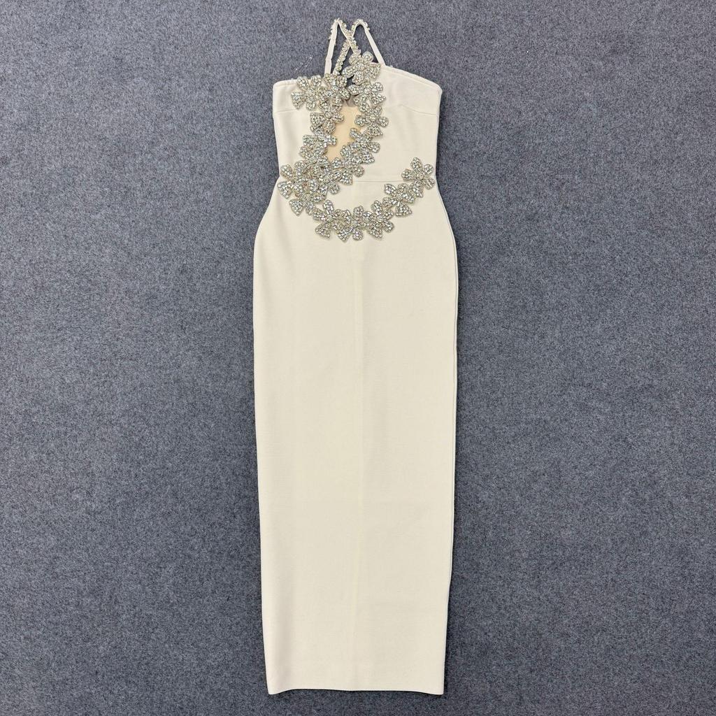Novo Vestido de Noite Sexy Bodycon Bandagem Estilo Europeu e Americano para Comércio Exterior