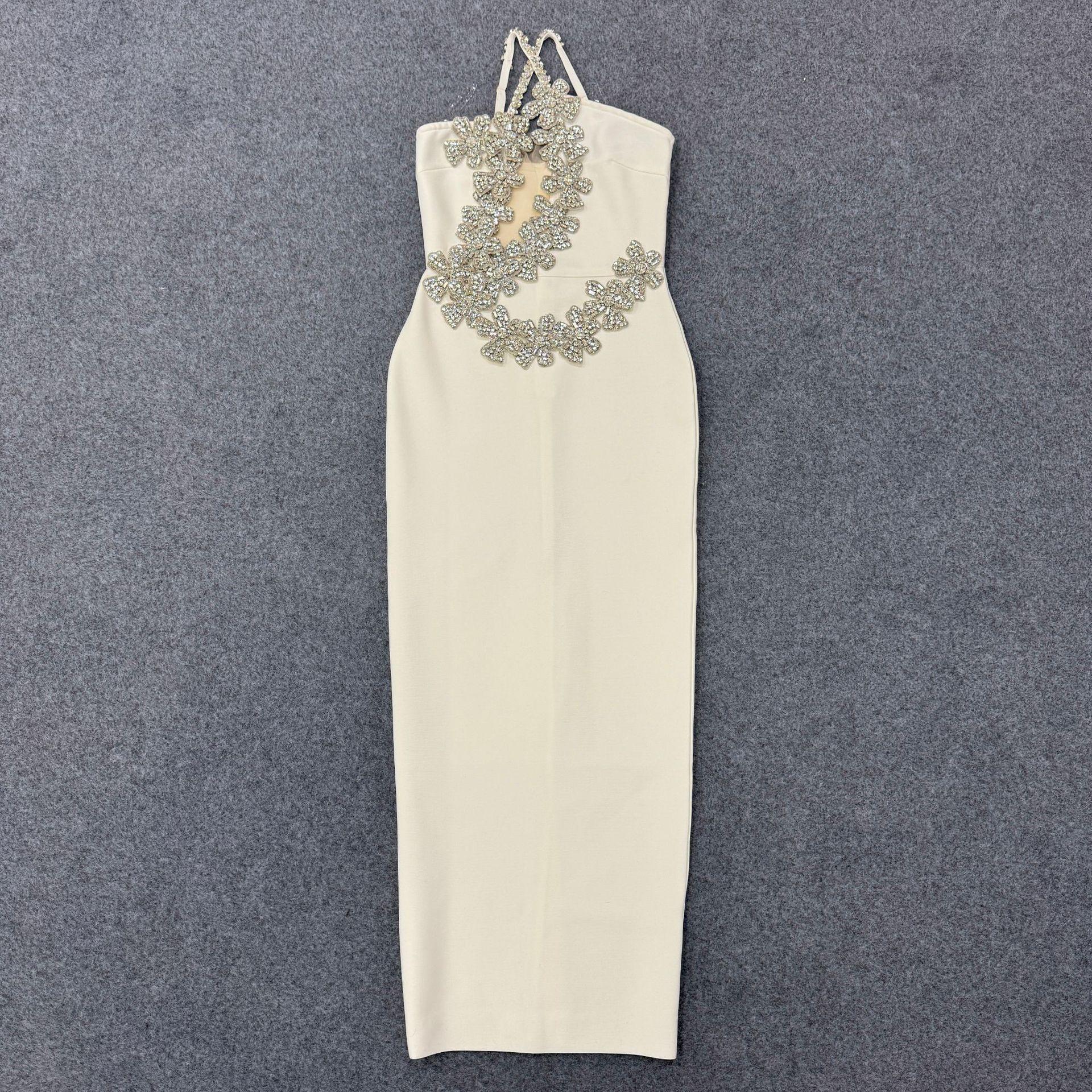 

Новое Женское Вечернее Платье-Бандаж Сексуальное Bodycon Европейского и Американского Стиля XL белый
