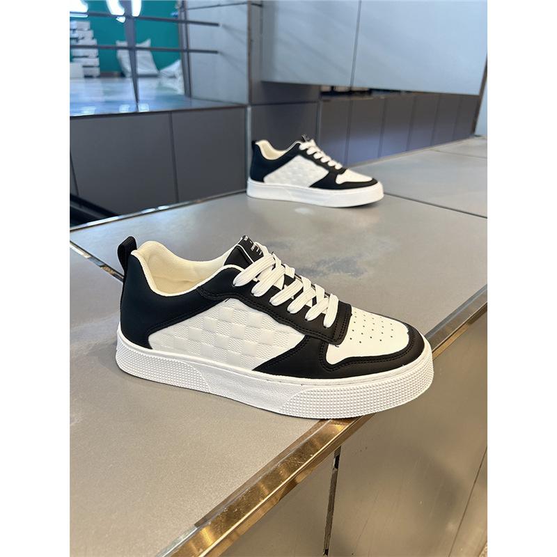 Autumn leather low-top board shoes new panda color sports and leisure high street qs