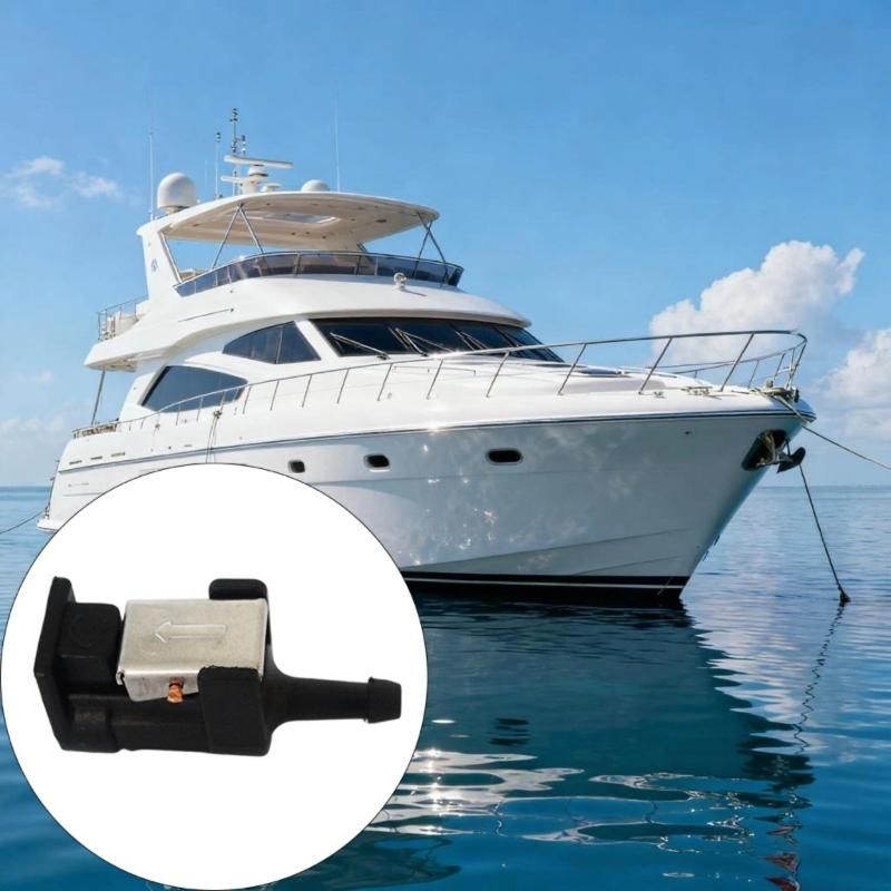 Conector Universal de Manguera de Barco de 6 mm para Línea de Combustible con Doble Sello Resistente a la Corrosión Acoplador para Sistema de Combustible de Motor Fuera de Borda
