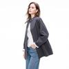 Women's Loose Stand Collar Mid-Length Trench Coat