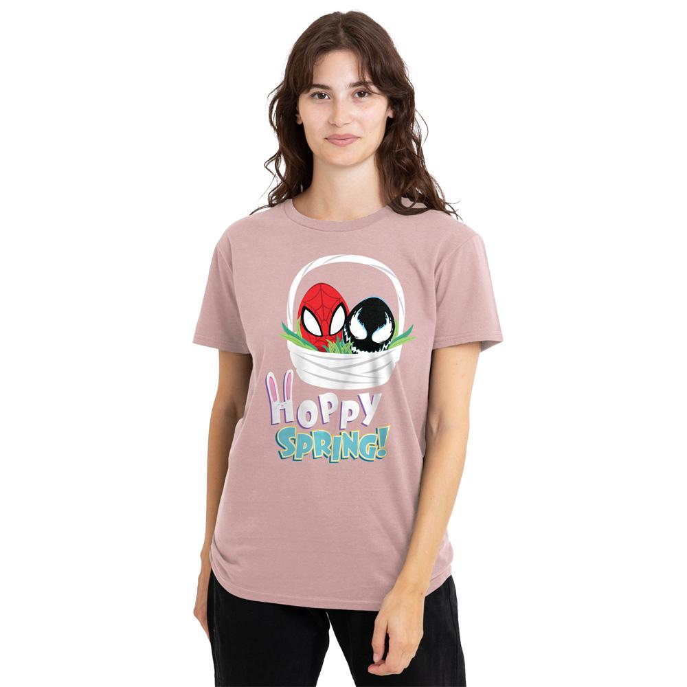 Spider-Man Womens/Ladies Let´s Stick Together Valentine`s Day T-Shirt