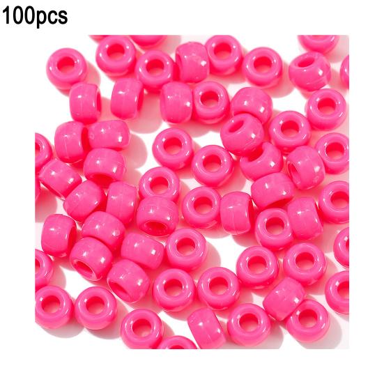 

100 шт./набор DIY Акриловые Свободные Бусины Сквозные Ручной Работы Браслеты Ожерелья Изготовление Ювелирных Изделий Красочные Разделительные Бусины Набор Аксессуаров для Рукоделия