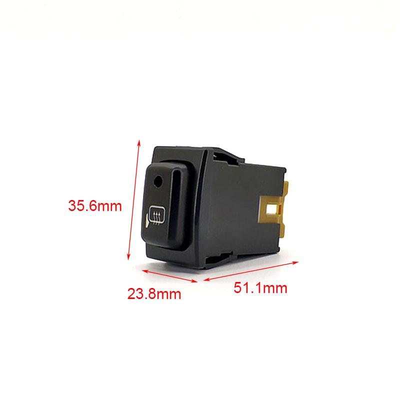 1PC LED Fan Heating Rearvie Radar Parking Sensor Fog Light Rearview Mirror Folding Switch Button For Suzuki Jimny 2007-2015