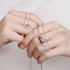 Doppelring Epoxid-Paar-Halskette Ein Paar Japanische und Koreanische Nischen-Designs High-End-Geschenke für Schüler zum Valentinstag