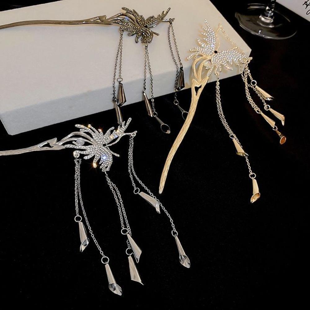 

Hair Stick Ponytail Holder Hair Accessories Hair Fork Korean Style Hairpins Butterfly Hair Stick