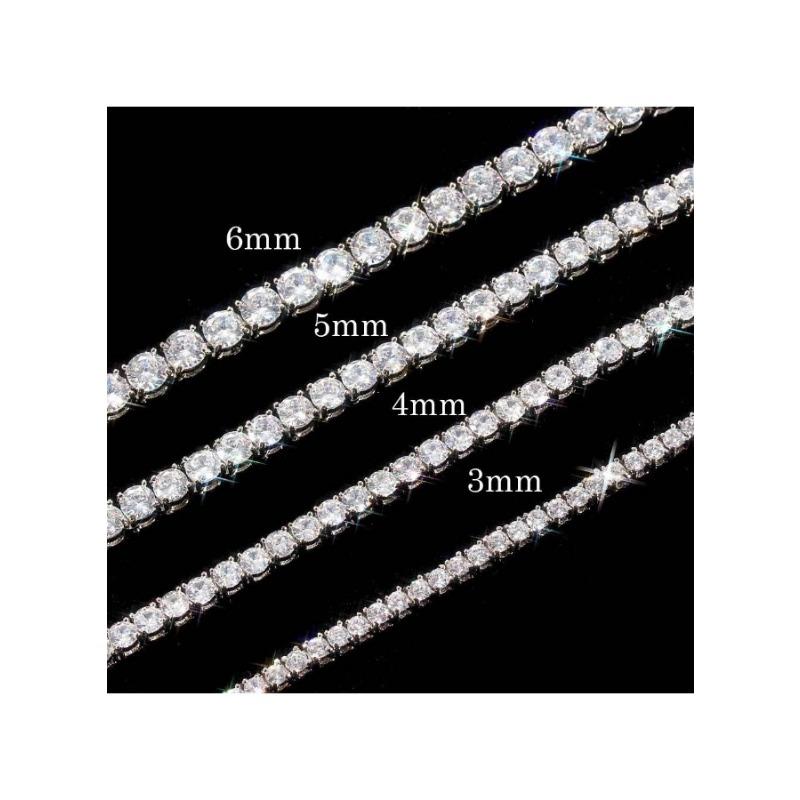 5mm European and American New Hip Hop Jewelry Zircon Necklace Men's Fashion Brand Personalized Accessories Chain Men's Necklace