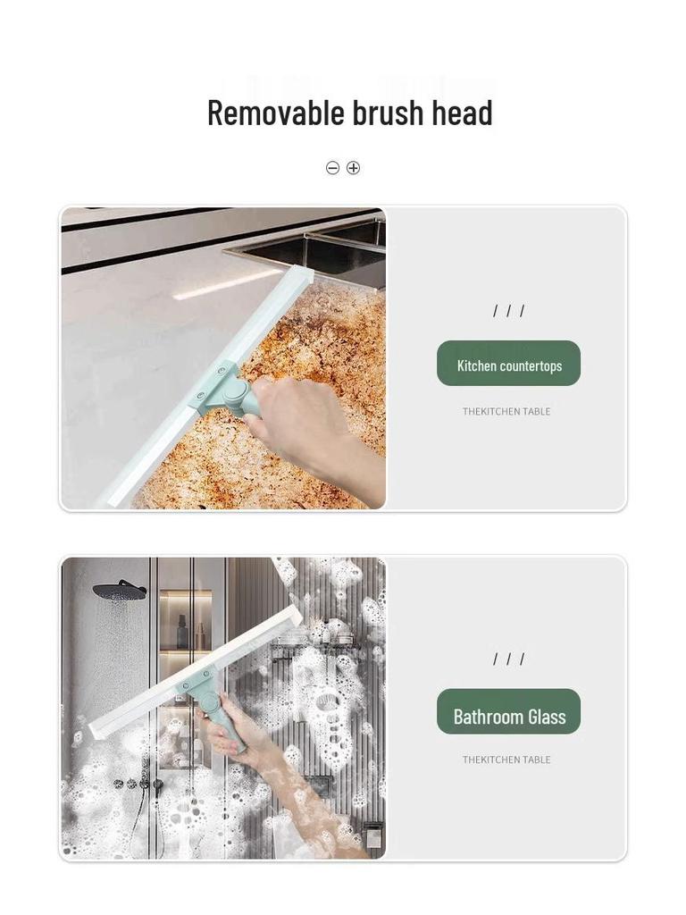 Magic Dual-Use Silicone Mop: One-Wipe Clean for Bathroom & Toilet Floors