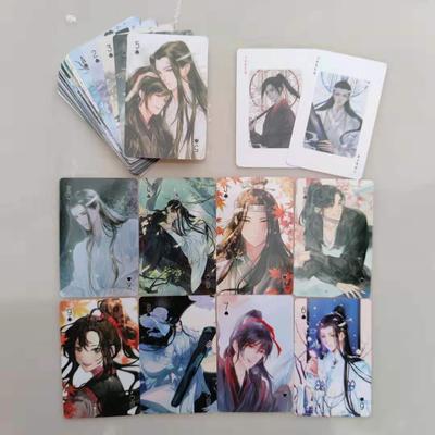 Cantao Anime Mo Dao Zu Shi Poker Cosplay Grandmaster of Demonic Brettspielkarten Hardcover Pokerspielzeug