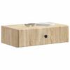 Wall Mounted Side Table Sonoma Oak 59 X 34.5 X 17 Cm