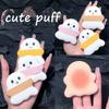 1pc Nette Cartoon Weiche Kosmetik Puff Luft-Kissen Concealer Pulver Make-Up Schwamm Glatte Puff Schönheit Werkzeuge Nass Trocken dual Verwenden