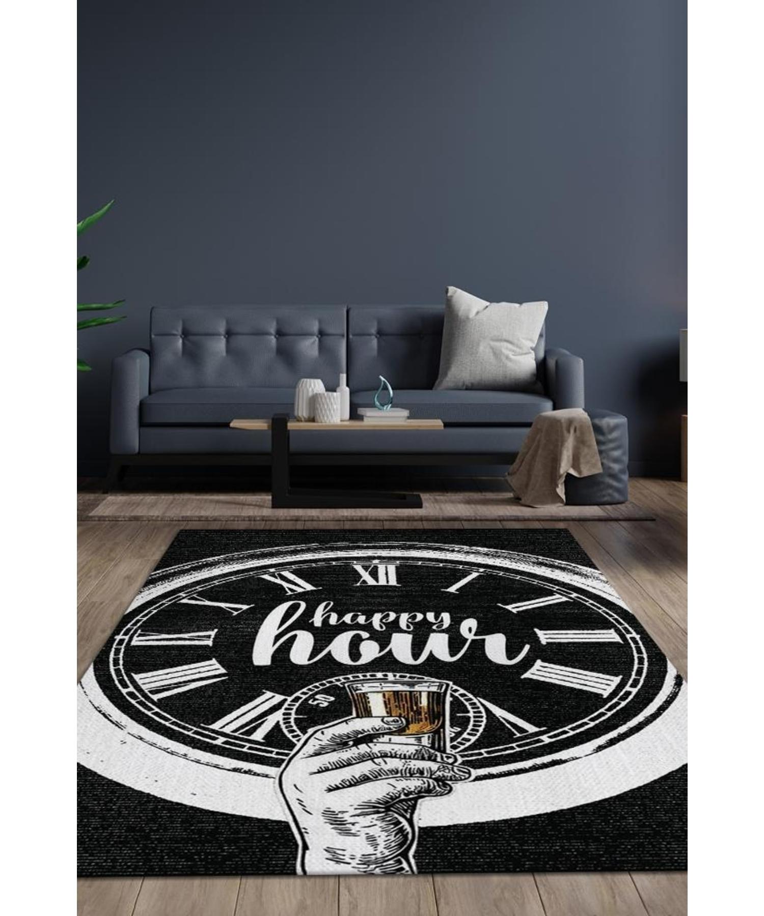 

Happy Hour Woven Based Washable Decorative Carpet