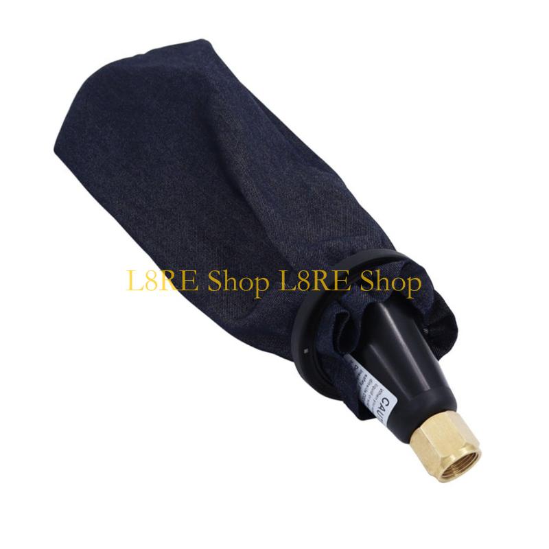 L8RE Efficient Dry Ice Maker Attachment with Collection Bag Household Dry Ice Maker with Plastic Cone CO2 Cylinder Adapter