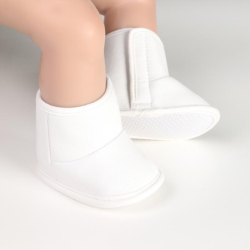 Unisex Baby Soft Sole Plush Snow Boots (0-1 Year): Non-Slip, Warm Cotton Shoes for Toddlers