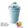 2 in 1 Ice Mold and Water Bottle Food-Grade Silicone Foldable Ice Ball Cup BPA-Free Portable Travel Tumbler for Outdoor Camping