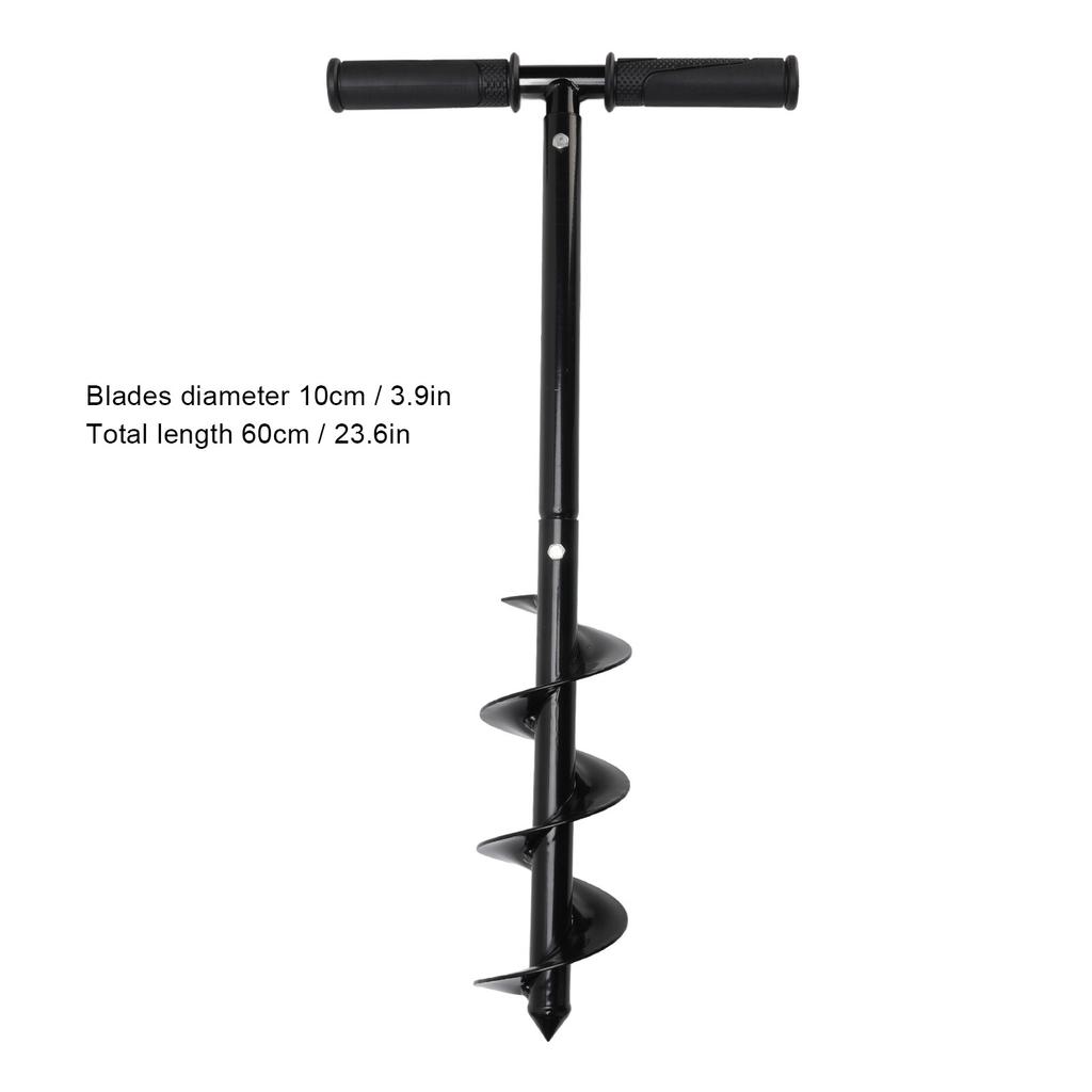 Hand Operated Auger Drill Bit T Shaped Cold Rolled Steel Garden Auger Drill Bit Manual Hole Auger