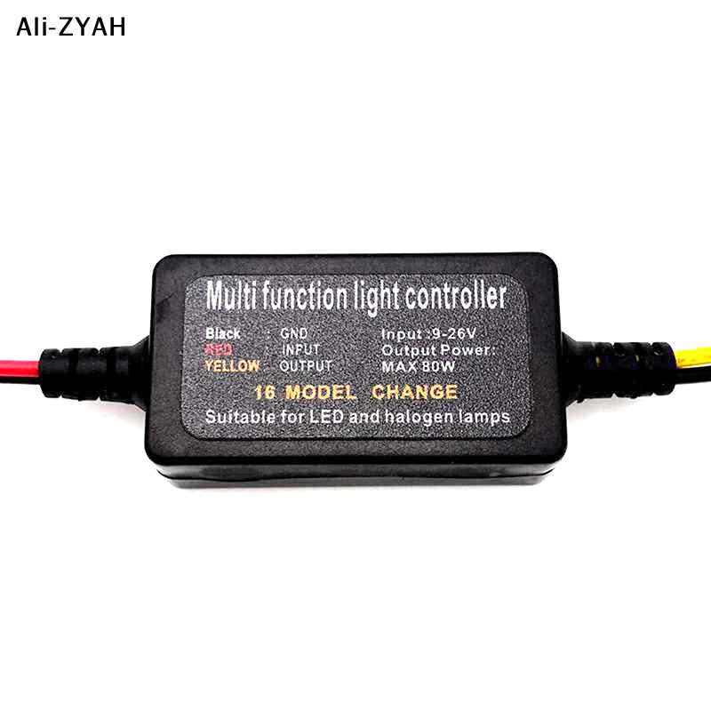 1 PCS DC9-26V 16 Modes Réglable LED Feu Stop Clignotant Stroboscope Module Contrôleur Pour Voiture Moto Camion Clignotant Feu Stop Arrière