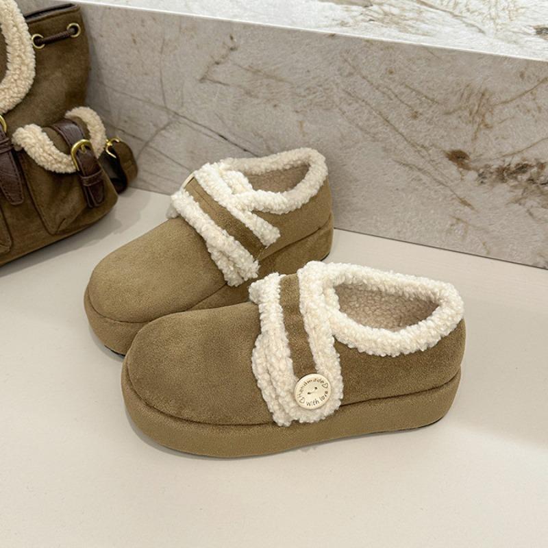 

Fashion plush plush thick-soled women s winter new small height increase warm snow cotton shoes 40 хакі
