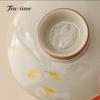 150ml Plant Ash Gaiwan Hand-painted Cute Rabbit Ceramic Ercai Tea Tureen Teacup Tea Bowl Anti-scald High-end Kung Fu Tea Set