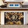 1pc Luxury Polyester 40th Birthday Party Banner - All-year-round wall decor room decoration party supplies and gifts