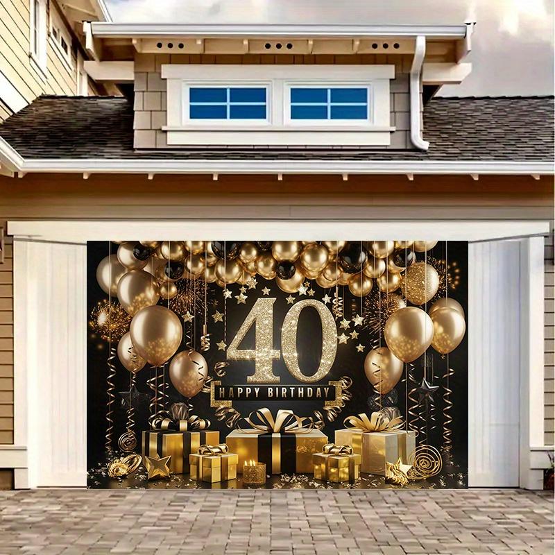 1pc Luxury Polyester 40th Birthday Party Banner - All-year-round wall decor room decoration party supplies and gifts