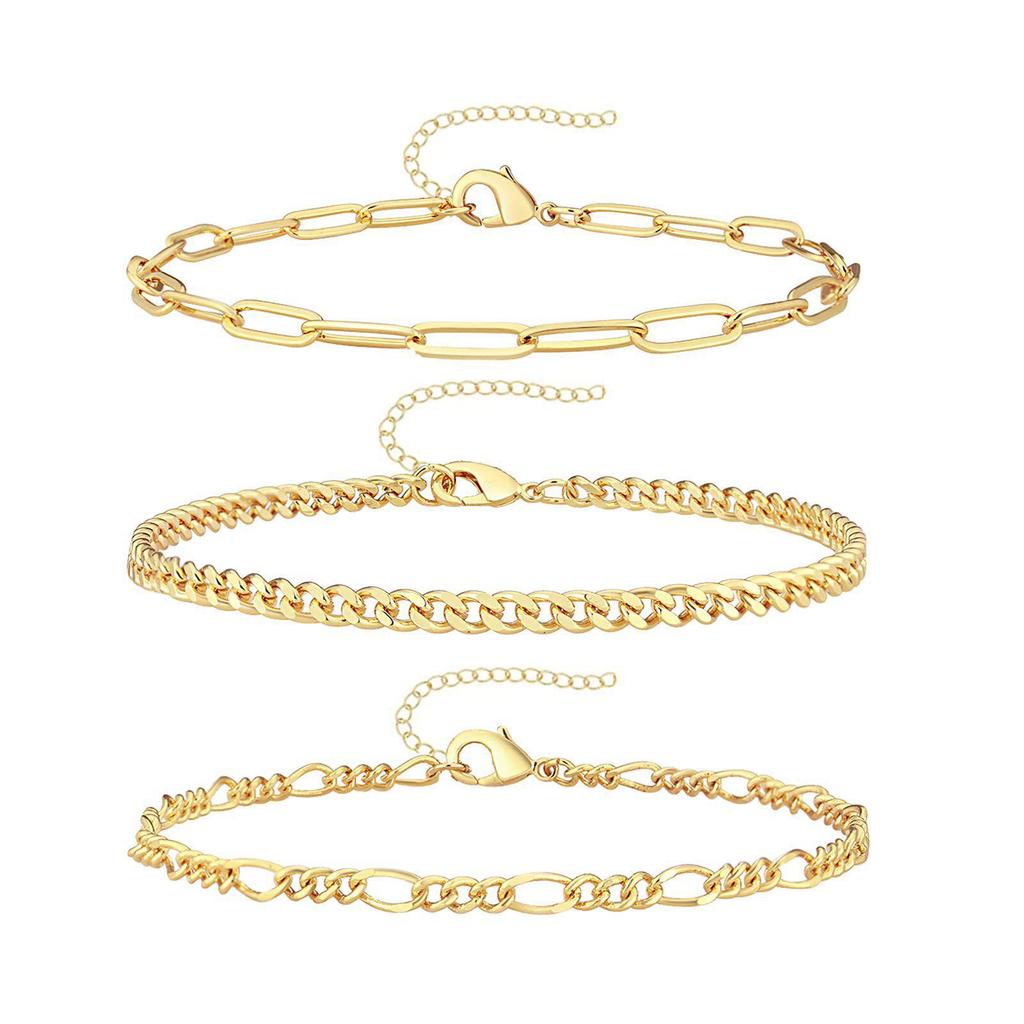 Bohemian Minimalist Women's Hand Jewelry Set: 6 Multi-layer Simple Bracelets