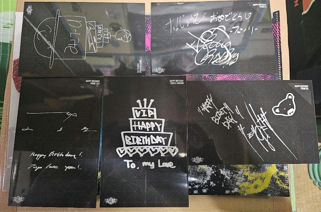 [USED] BIGBANG Signed Birthday Card