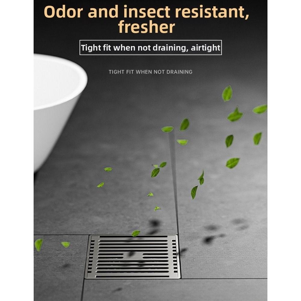 Anti-Odor Drain Valve Cover Dual Use Floor Hair Catcher Stainless Steel Floor Drain  Shower Room