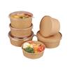 Yuanzhenhe Disposable Round Kraft Paper Takeaway Boxes