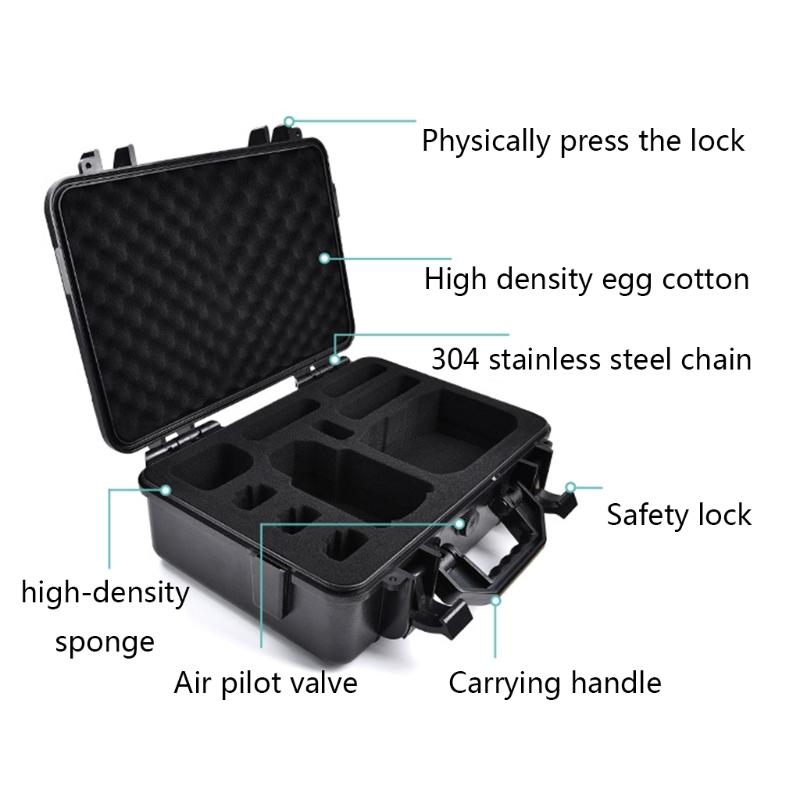 Portable Carrying Case For   2 Drone Protective Storage Bag for   2 Accessories