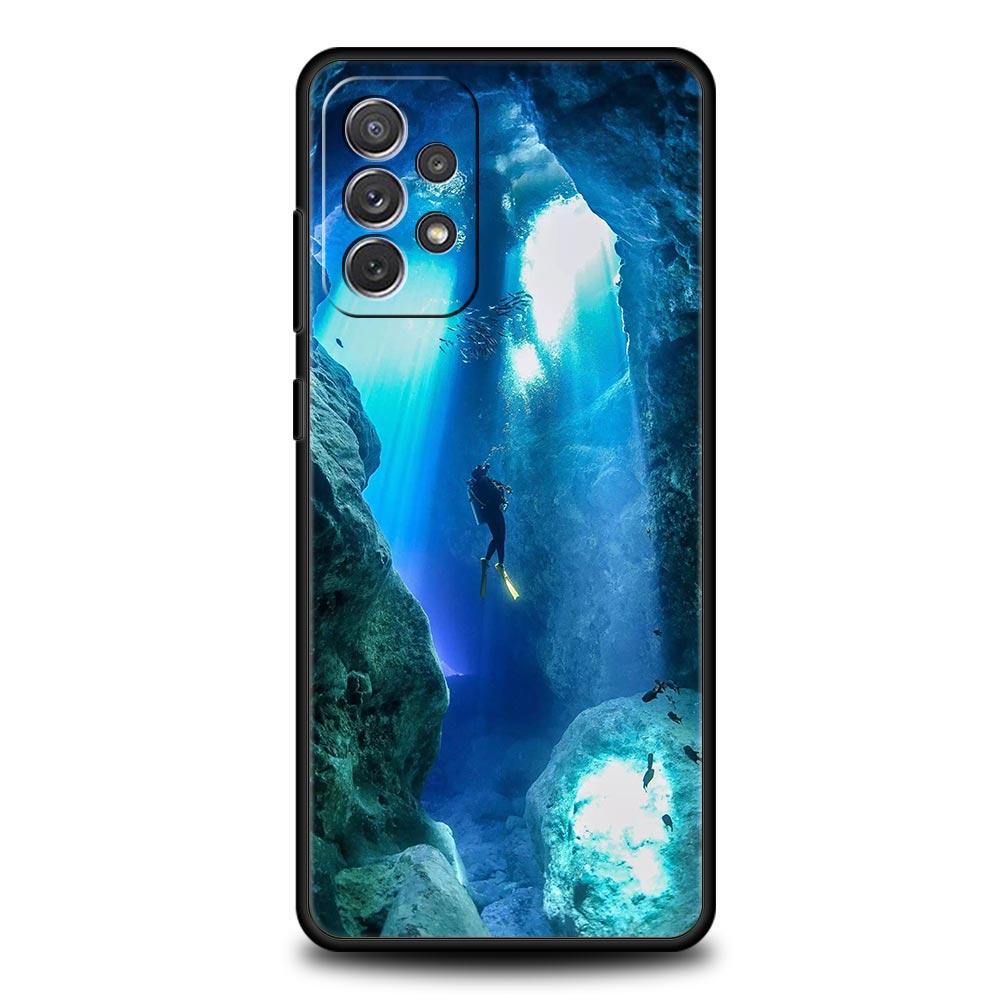 Scuba Diving Phone Case for Samsung A57 A37 A51 A71 A21S A17 A11 A15 A25 A41 A23 A33 A53 A73 A07 A05S A13 A35 A55 5G Cover