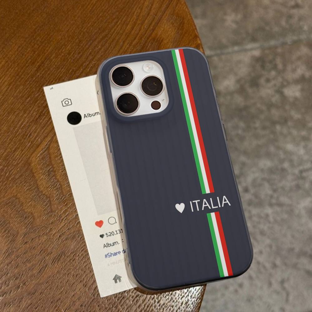 

Flag Italy For IPhone 17 16 15 14 13 12 11 Pro Max Plus Pro Corrugated Shockproof Matte Phone Cover iPhone 12 pro