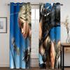 Game Cool Boy Luxury Cartoon Animation Window Curtains For Living Room Bedroom Bathroom Kicthen Door Home Decor On Sale 2Pieces
