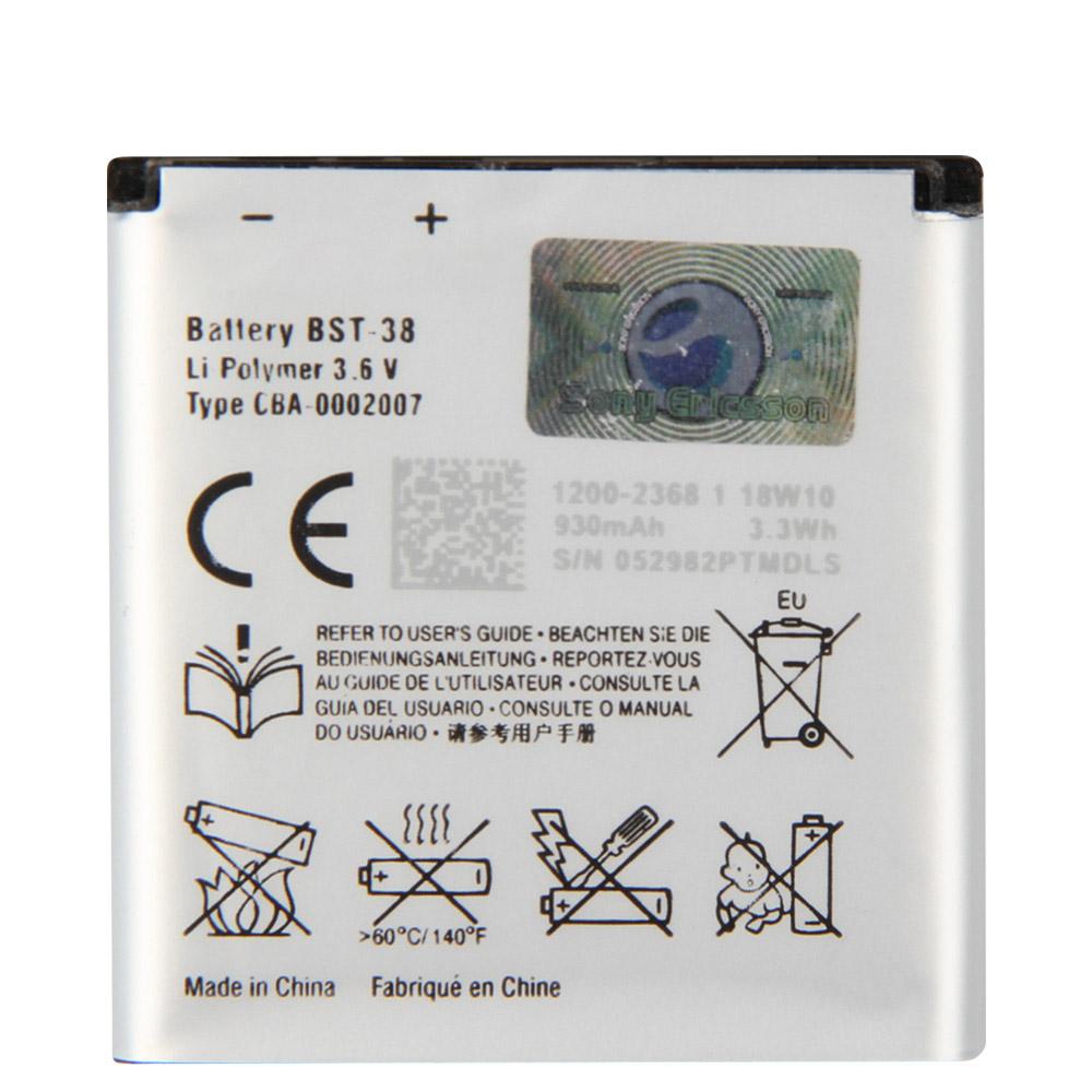 Rechargeable Lithium Battery For Sony C510 C902 C905 S500 W760 W902 S550 U20 BST-38 Phone Battery 970mAh
