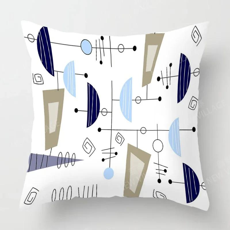 Nordic Fall Home Decor Autumn Throw Pillow Case Sofa Cushion Cover Modern X  X X  X Geometry