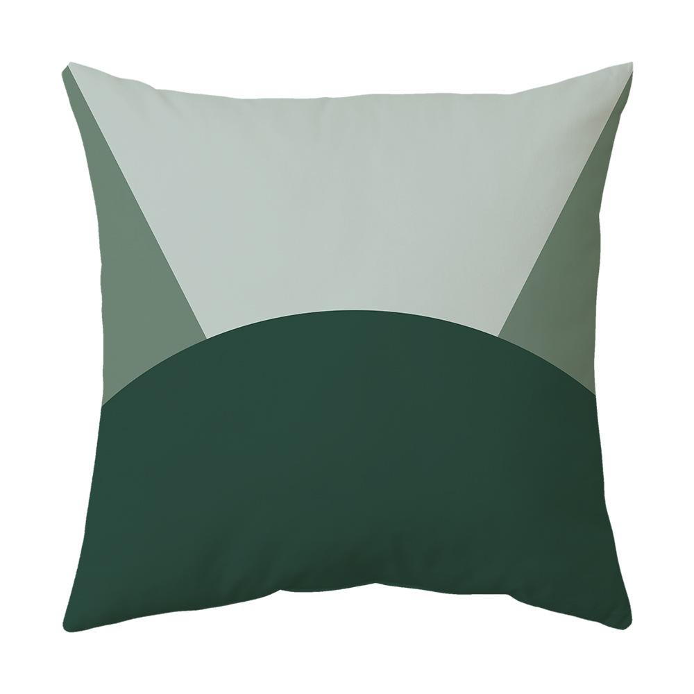 New Matcha Color Simple Cushion Pillow Geometric Backrest Super Soft Sofa Cushion Cover
