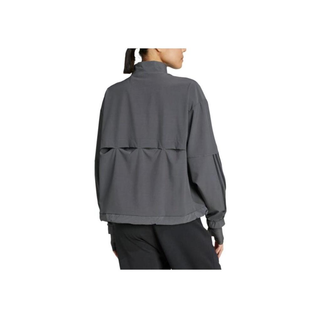 adidas Giacca a vento Hyperglam Tessuto ad asciugatura rapida Collo alto Tessuto Giacca sportiva Giacche da donna JX3856