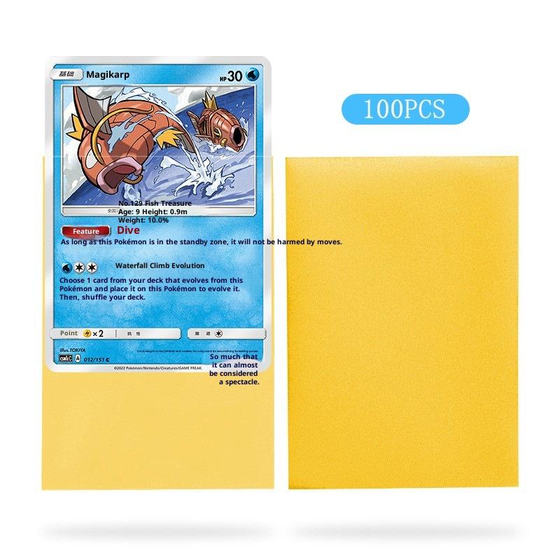 100 ks prémiových obalů na karty Matné obaly na karty Kompatibilní s Mtg Pokemon Trading Cards a Sport Standardní velikost deskové hry