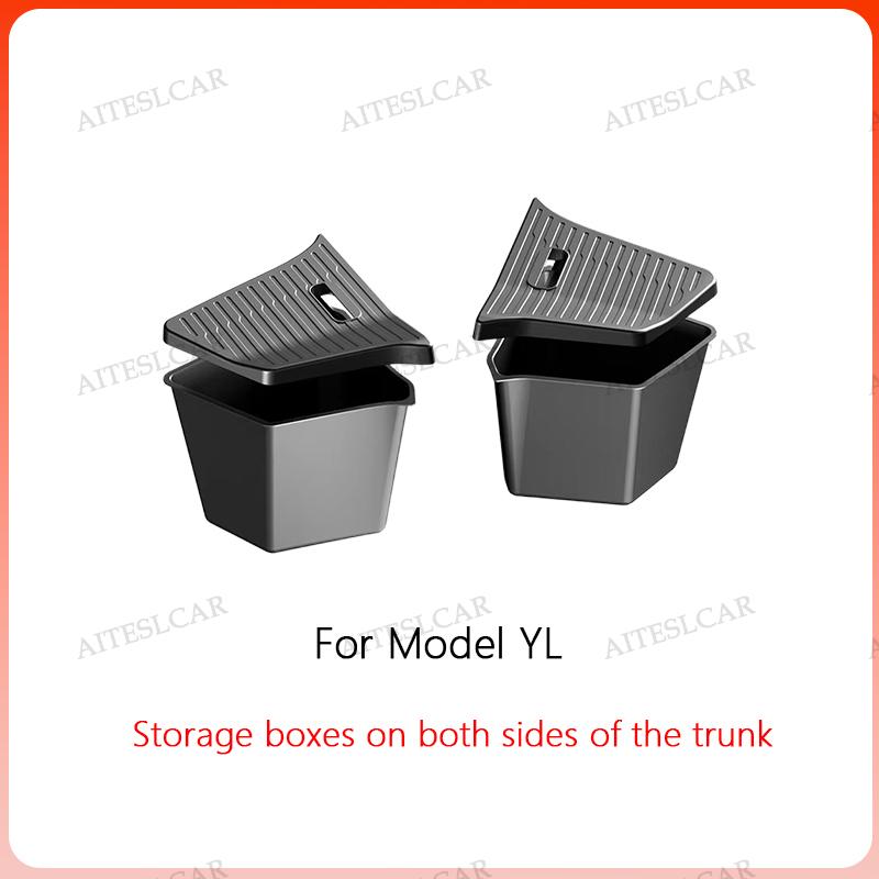For Tesla Model Y L Launch 2026 Door Side Storage Box Fully Covered Door Storage Tray TPE Front And Rear Door Side Storage Boxes
