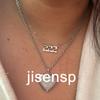 Stainless Steel Angel Number Lucky Numbers Necklaces 111 222 333 444 555 888 999 777 666 Pendant Necklace Charms Jewelry