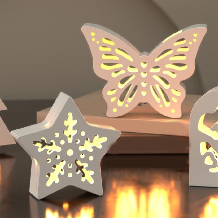 Hollowed Butterfly Heart Silicone Candle Stand Molds for Epoxy Resin Candle Holder Tealight Holder Gypsum Decoration