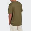 Adidas Originals Trefoil Logo Print Round Neck T-Shirt Men Tops Green HN0384