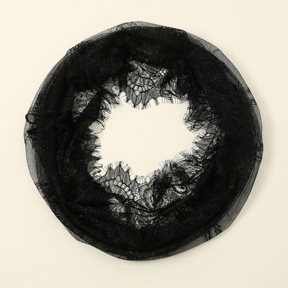 Elegant Bride Mantilla Spanish Style Head Covering Vintage Lace Veil  for Women